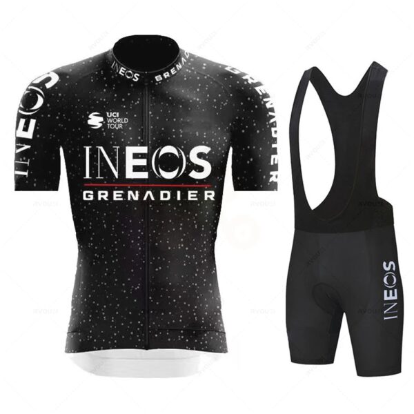 INEOS Man Cycling Jersey Set 2023 Summer Cycling Clothing MTB Uniform Riding Bib Shorts Bike Clothing Maillot Ciclismo Hombre